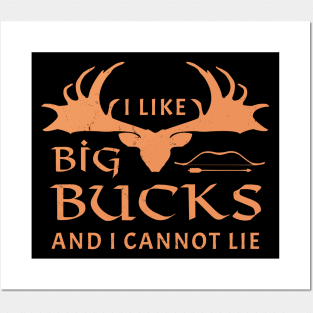 I like big bucks and I cannot lie Posters and Art